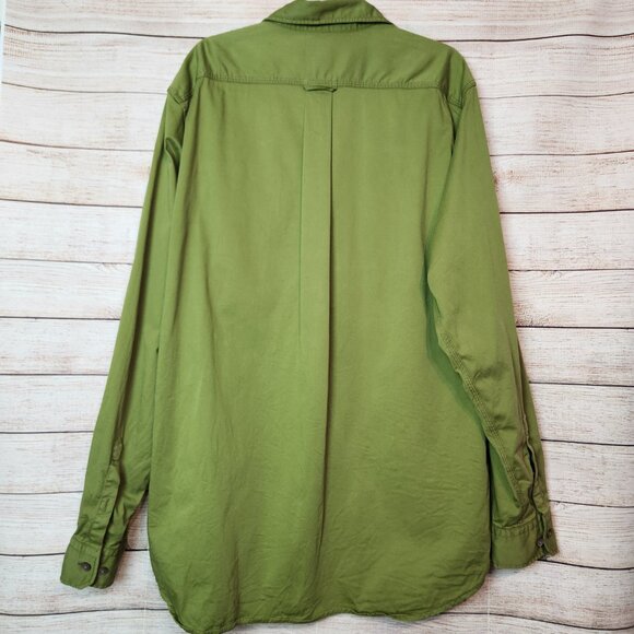 The Territory Ahead Men's Heavy Outdoor Button Shirt Size XLT Green Long Sleeve - Picture 11 of 14